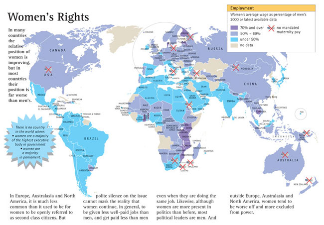Poverty Map from  the Atlas of Women in the World